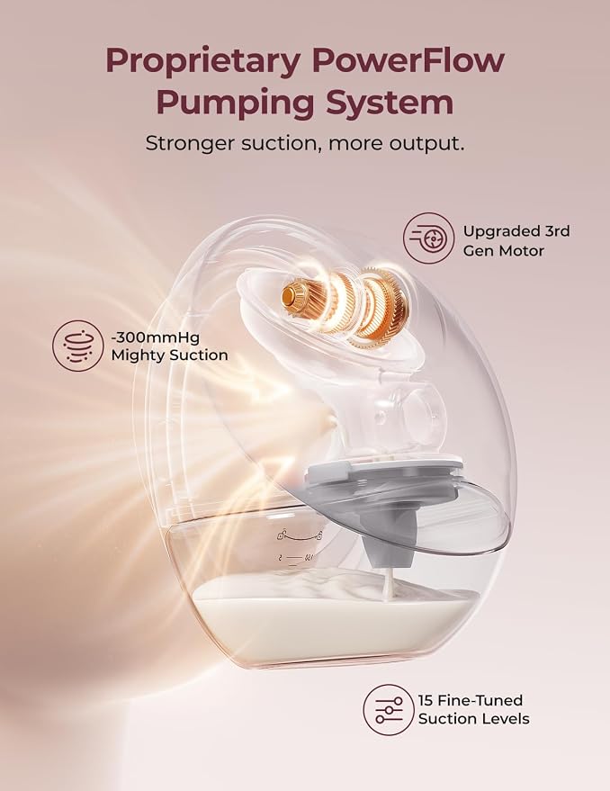 Momcozy Breast Pump Hands Free Upgraded Mobile Flow | M9, App Discreet Control - Image 6
