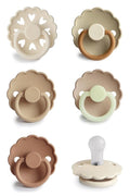 FRIGG SilkySoft Silicone Baby Pacifier 6-Pack Cinnamon Charm | Made in Denmark by mushie