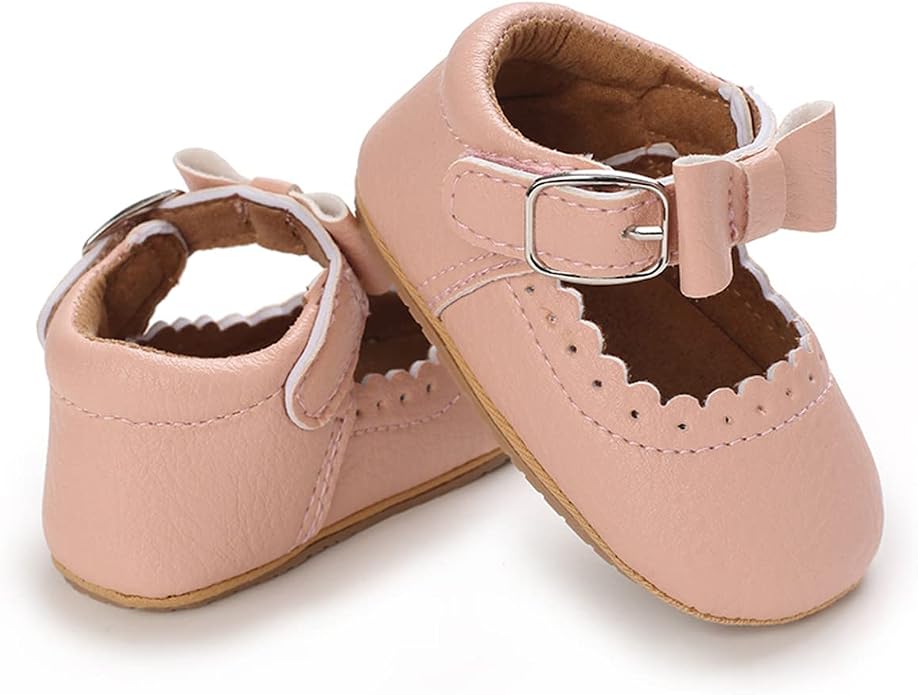 COSANKIM Baby Girls Mary Jane Flats Shoes Anti-Slip Rubber Sole Infant Toddler - Image 3