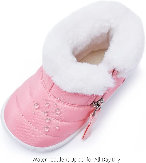 BMCiTYBM Baby Boy Girl Snow Boots Waterproof Winter Warm Booties Nonslip - Image 5