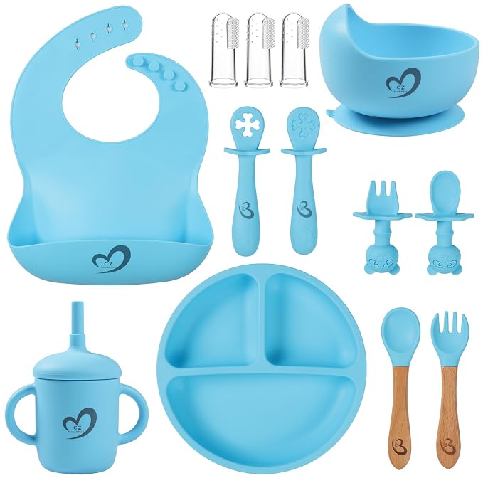 Silicone Baby Feeding Set Essentials, Baby Led Weaning Supplies, Baby Spoons - Image 2