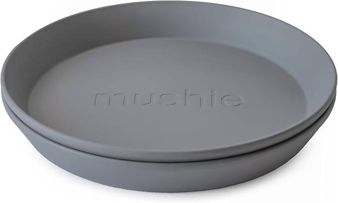 mushie Round Dinnerware Plates for Kids | Made in Denmark by mushie