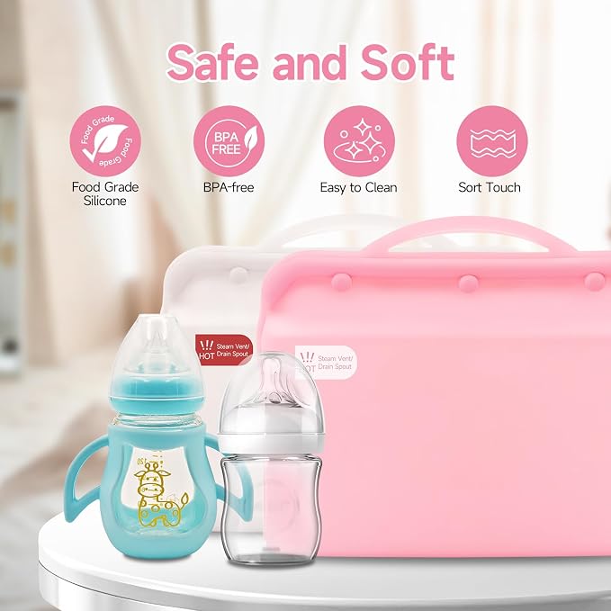 Silicone Microwave Steam Sterilizer Bag - Image 6