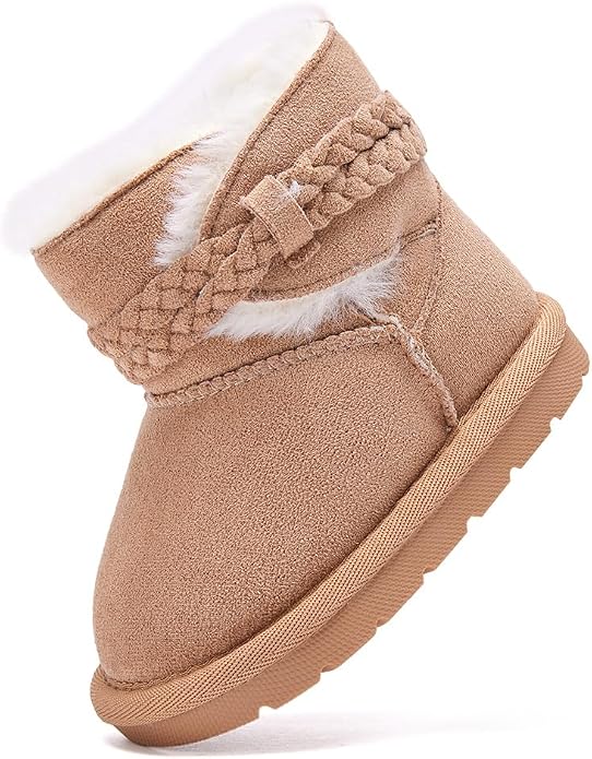 BMCiTYBM Girls Boys Snow Boots Warm Winter Fur Lined Baby Shoes by BMCiTYBM