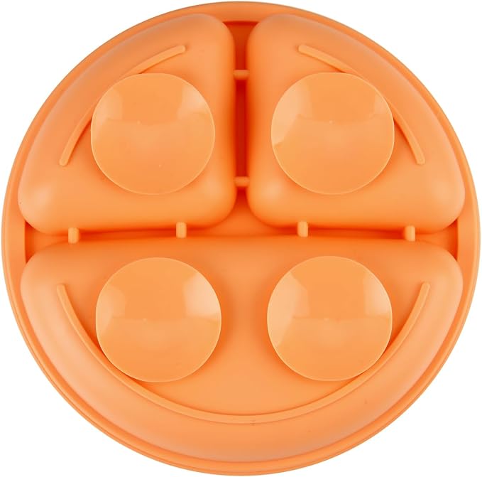 PandaEar 3 Pack Toddler Plates, Silicone Divided Suction Plate - Image 7