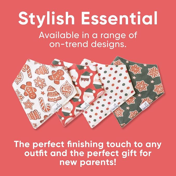 Copper Pearl 4 Pack Soft Cotton Baby Bibs - Image 6