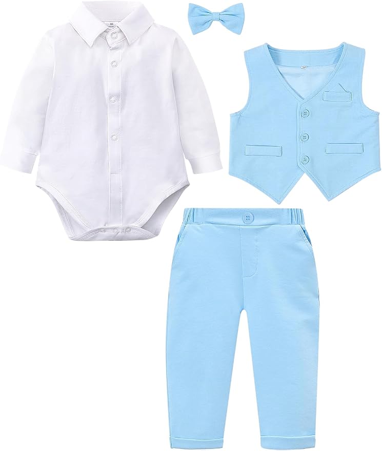 A&J DESIGN Baby Boy Suits Clothes Infant Toddler Formal Gentleman Outfits - Image 5