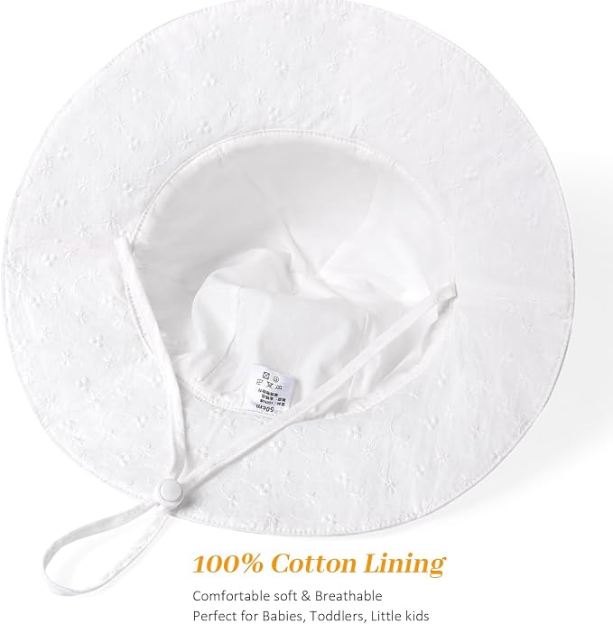 Baby Girl Sun Hat Summer Foldable Beach Hats - Image 3