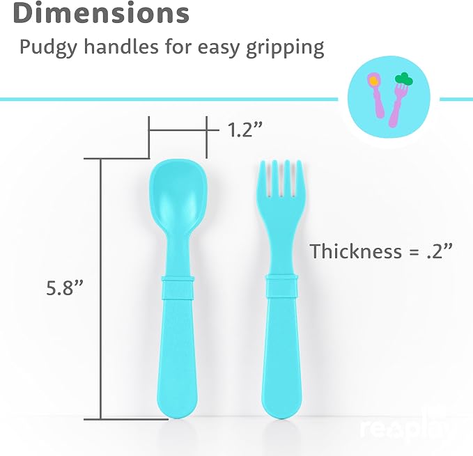 Re-Play Toddler Forks and Spoons Set - Image 8