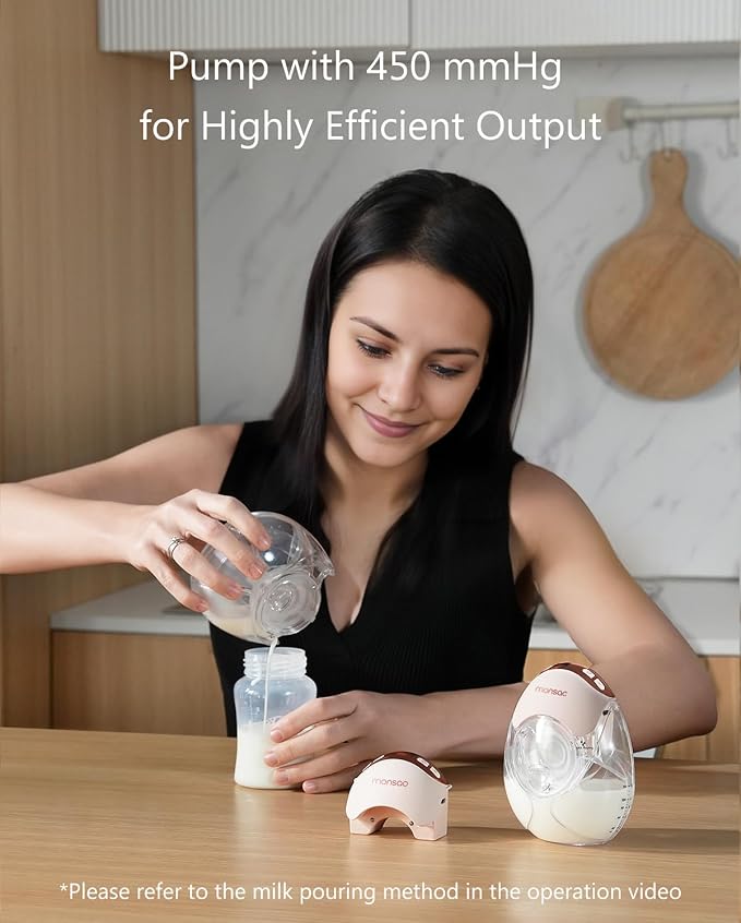 Wearable Breast Pump, Quiet Breast Pump Hands Free - Image 4