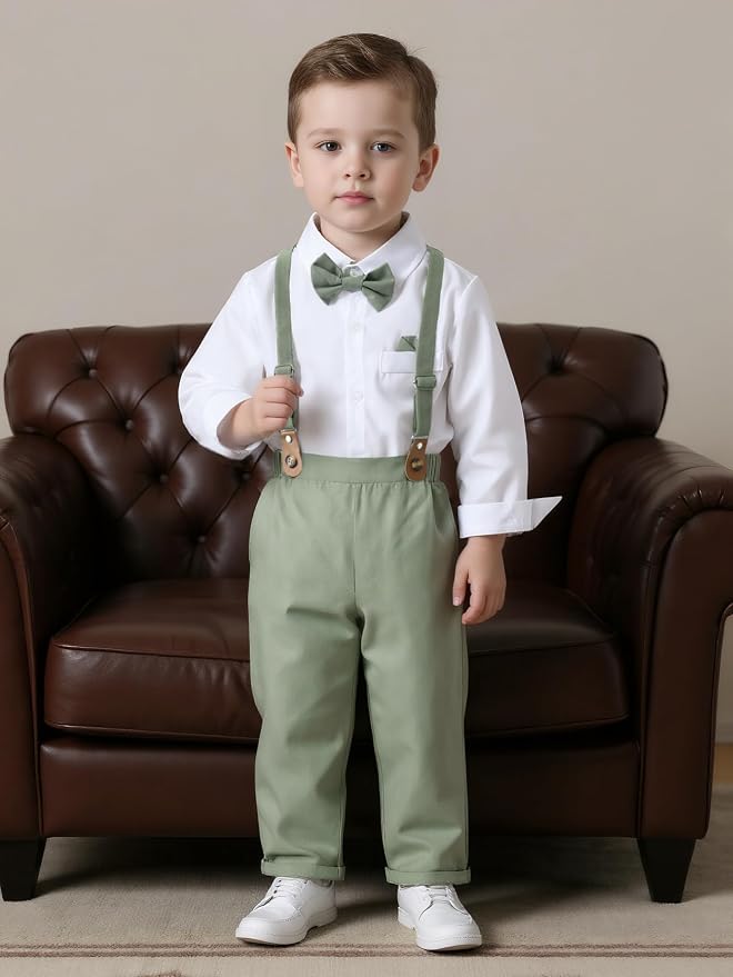 Boarnseorl Baby Boys Pants Sets, Toddler Gentleman Outfits, Infant Long Sleeve - Image 2