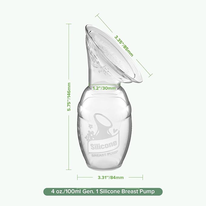 haakaa Gen.1 Manual Breast Pump 100ml/4oz. & 4ml Colostrum Collectors Combo - Image 8