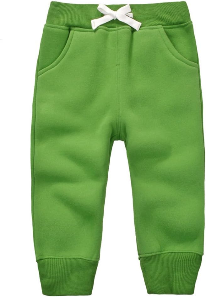 CuteOn Unisex Toddler Jogger Pants Kids Cotton Elastic Waist Winter Baby by CuteOn
