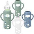 3 Pack Silicone Sleeves for Dr. Brown's Glass Baby Bottles by BUSOHA