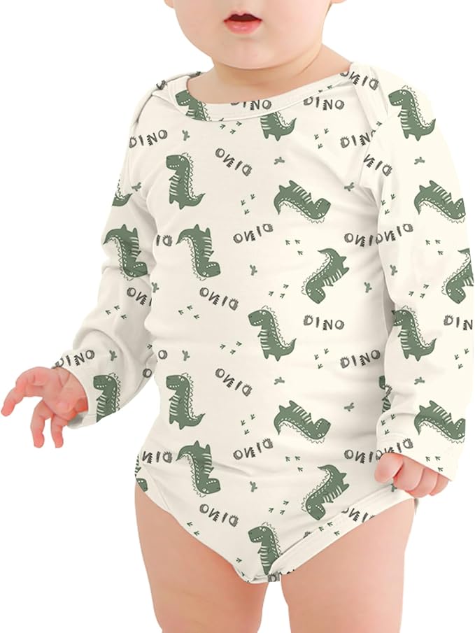 Jimonda Bamboo Baby Bodysuit Long Sleeve Infant Romper Soft Boy Girl Unisex by JimondaBaby