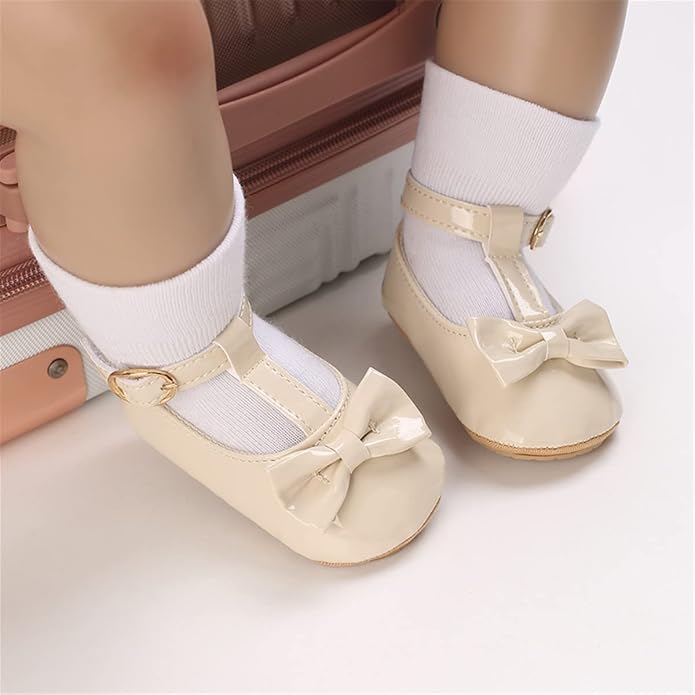 COSANKIM Baby Girls Mary Jane Flats Shoes Anti-Slip Rubber Sole Infant Toddler - Image 2