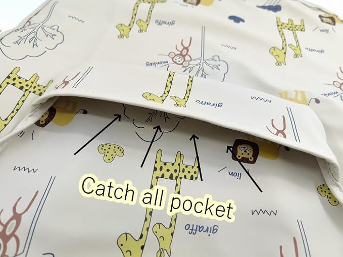 GZMM Waterproof Baby Bibs, Infant Toddler Extra Cover Feeding Bib - Image 4