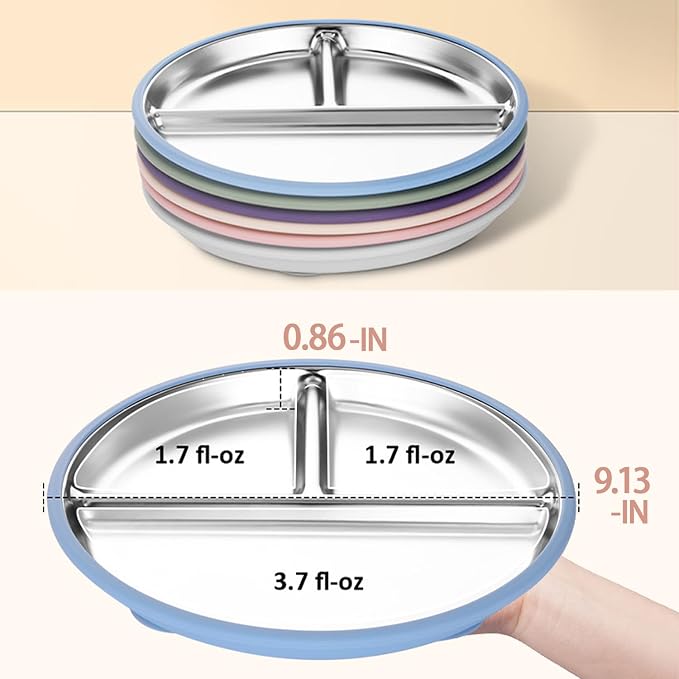 Stainless Steel Toddler Plate - Image 6