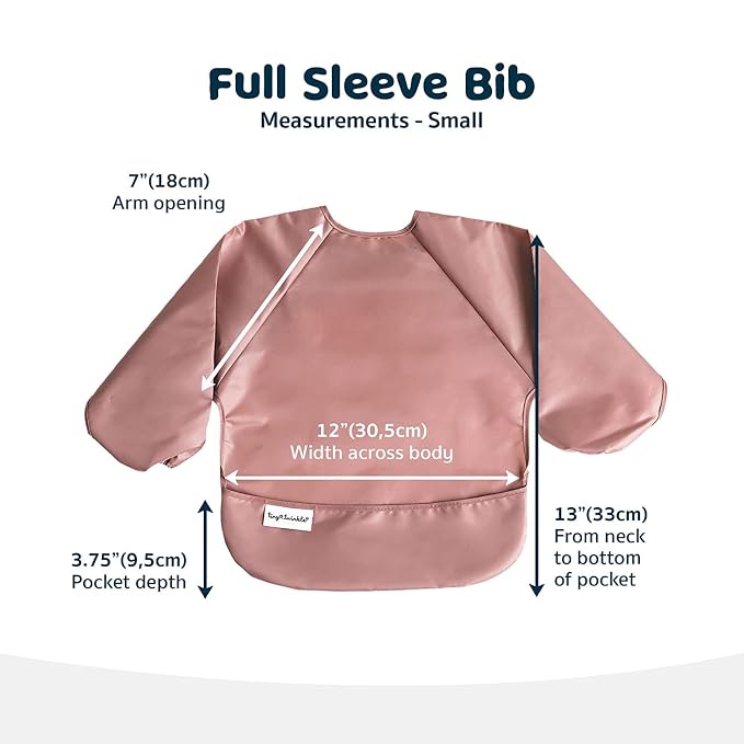 Tiny Twinkle Long Sleeve Bib for Babies & Toddlers – 2 Pack Waterproof Smock - Image 4