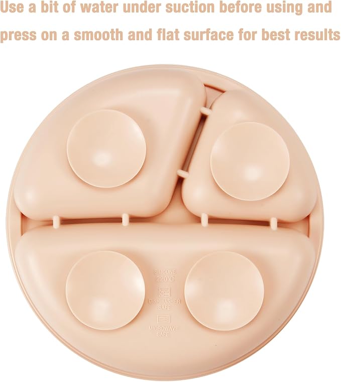 PandaEar 2 Pack Silicone Divided Suction Plates - Image 7