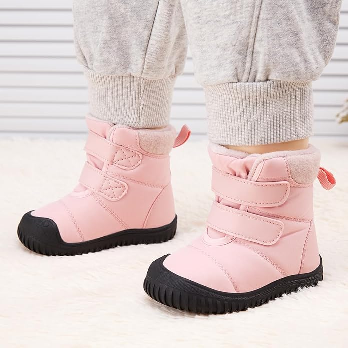 BMCiTYBM Toddler Baby Winter Snow Boots Boy Girl Faux Fur Warm Non Slip First - Image 2