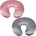 Satin Nursing Pillow Cover Set 2 Pack Ultra Soft Silk Compatible by Unknown