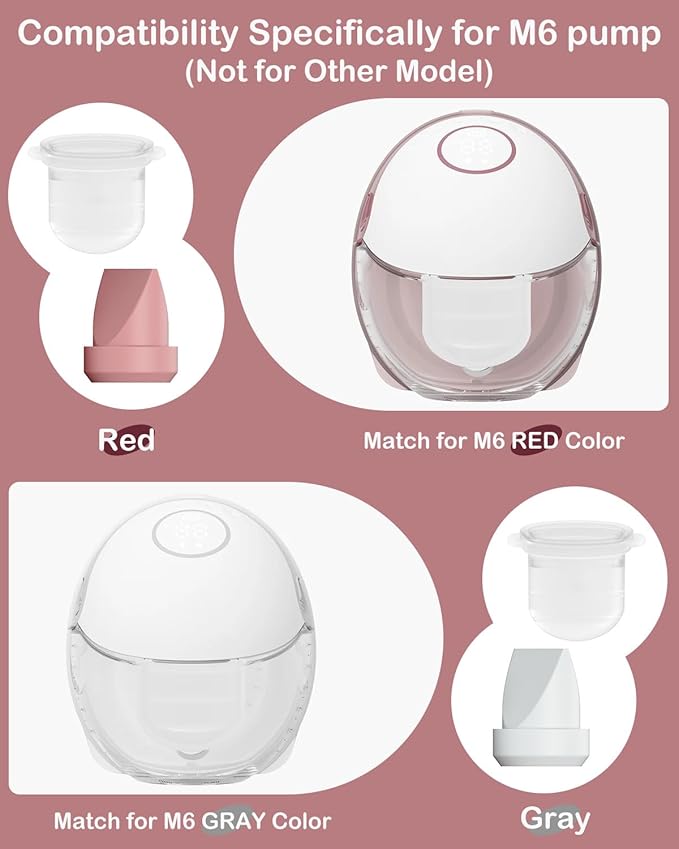 8PC M6 Breast Pump Replacement Accessories, Including 6pcs Duckbill Valve and - Image 2