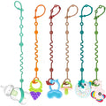 Toy Straps for Baby, Adjustable Toy Holder for Stroller Accessories, Silicone by LittleHugs