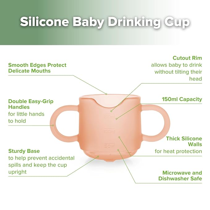haakaa Silicone Baby Training Cup, Toddler Learning Open Cup - Image 4