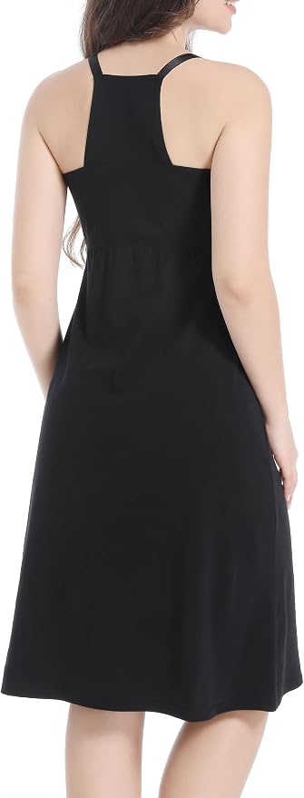 SUIEK 3-Pack Maternity Nursing Nightgown Cotton Breastfeeding Dress Pregnancy - Image 6