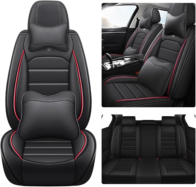 Leather Seat Cover for Ford Edge 2010-2026, Waterproof Soft Seat Covers by LEYPOCO