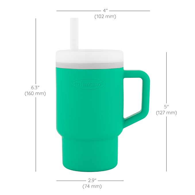 Infantino My 1st Tumbler, Silicone Sippy Cup - Image 6