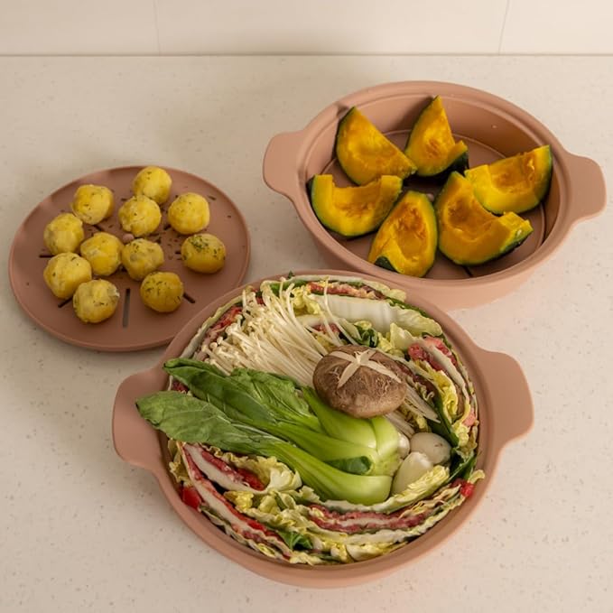 Microwave Silicone Steamer for Baby Food, Made In Korea, Oven & Dishwasher Safe - Image 2