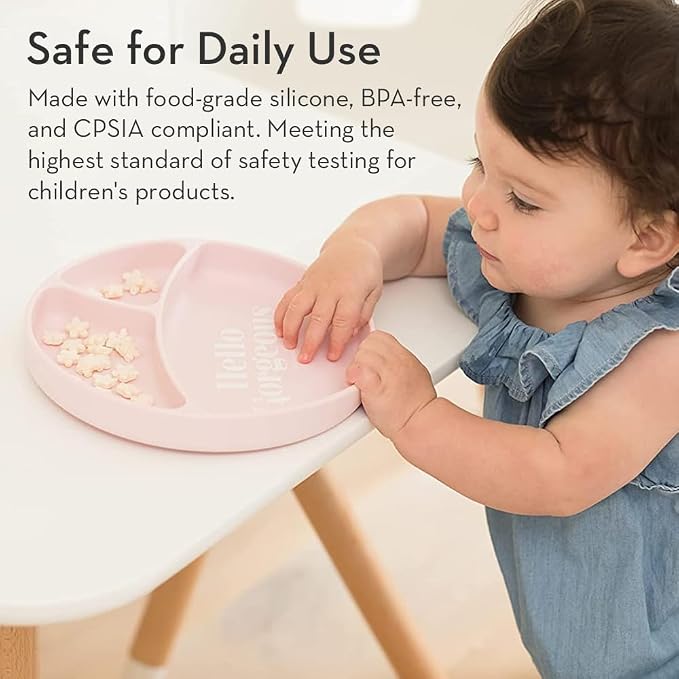Bella Tunno Suction Plate for Babies & Toddlers, Self-Feeding Dish for Baby Led - Image 5