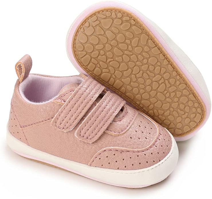 Clowora Baby Boys Girls Shoes Non-Slip Rubber Sole Sneakers Infant First by Clowora