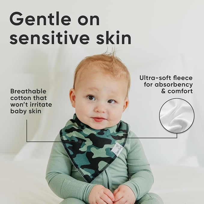 Copper Pearl 4 Pack Soft Cotton Baby Bibs - Image 5