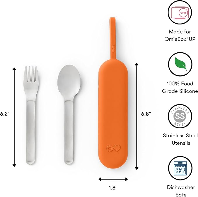 Omie OmieBox Travel Utensil Set | Fork and Spoon - Image 6