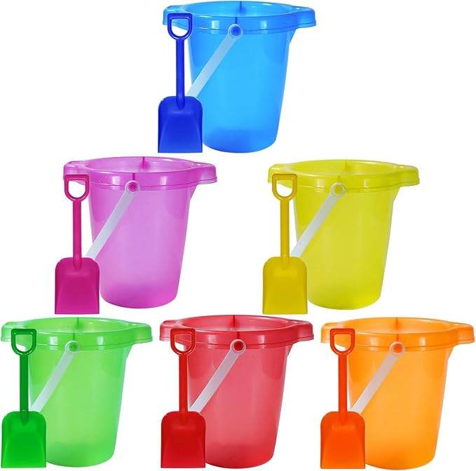 Holady 7.6" Inch Sand Beach Buckets Pail and Sand Shovels Set by Holady