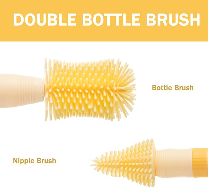 Travel Bottle Brush, 6-in-1 Portable Travel Bottle Cleaner Kit - Image 4