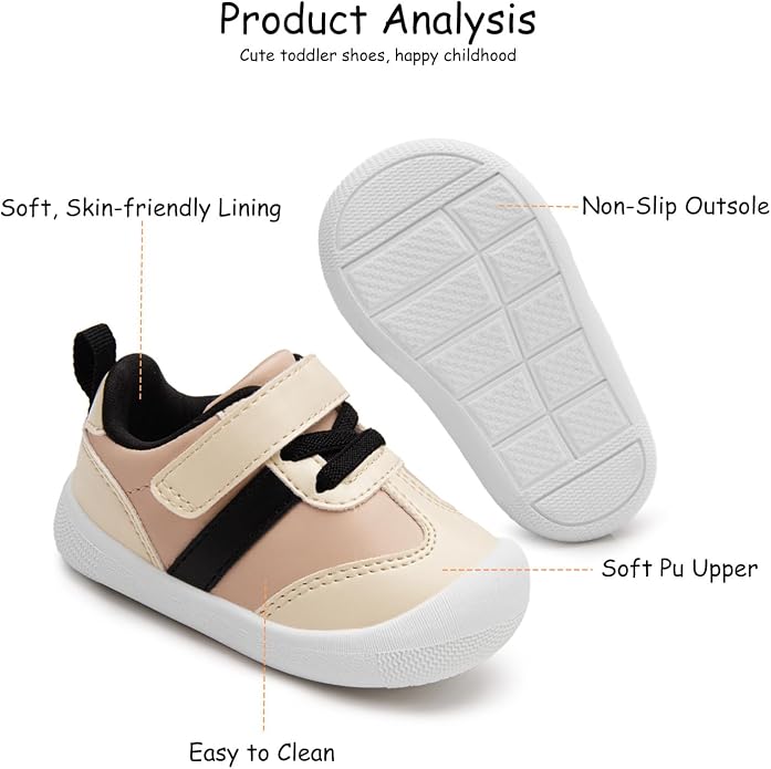 Baby Shoes Boys Girls Barefoot Wide Toe Box Zero Drop First Walkers PU Leather - Image 6