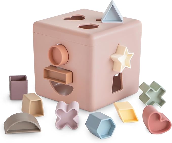 mushie Shape Sorting Box | Educational Learning Toy by mushie