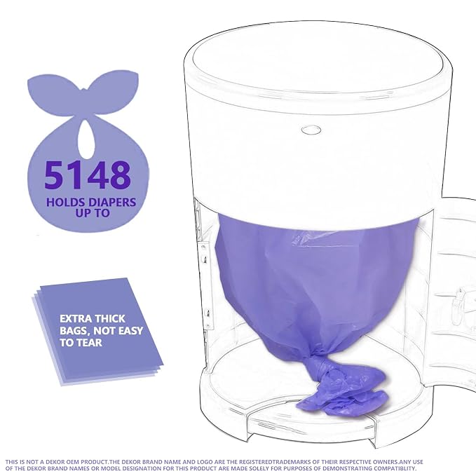 Diaper Pail Refill Bags Compatible - Image 3