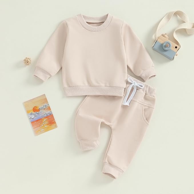 Tiaham Baby Boy Clothes Girl Outfits Fashion Sweatshirt Sweat Pant Kids Toddler - Image 3