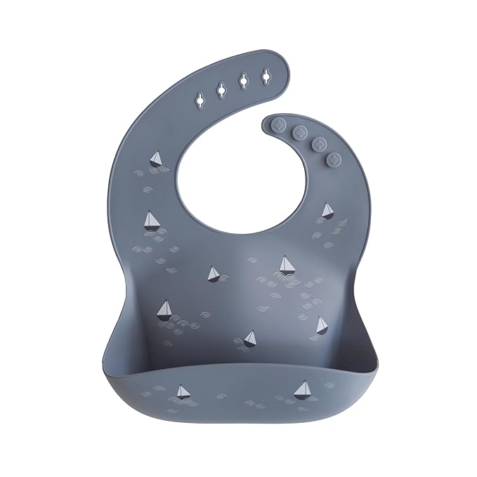 mushie Silicone Baby Bib | Adjustable Fit Waterproof Bibs by mushie