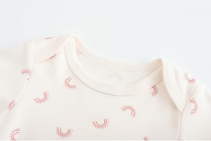 Fashion Unisex baby Boy Girl Bodysuits 5-Pack Casual Cotton Soft Infants Outfit - Image 2