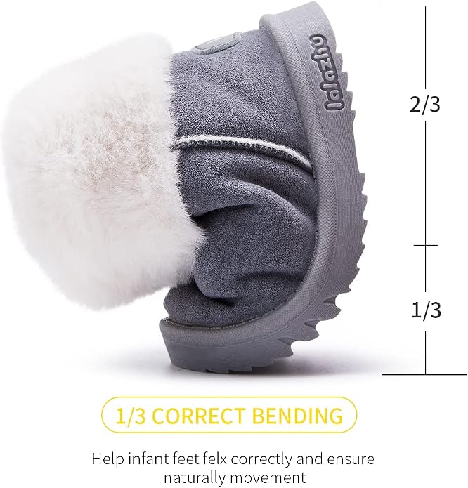 BMCiTYBM Girls Boys Snow Boots Warm Winter Fur Lined Baby Shoes - Image 3