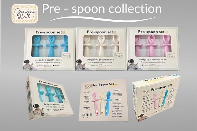 Growing Love Baby Spoons Set, Self Feeding 6 months, Baby utensils, training - Image 8