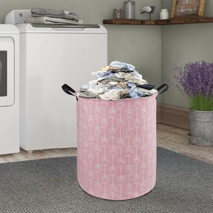 Round Laundry Hamper Storage Basket Laundry Organizer Hamper Storage Bins - Image 4