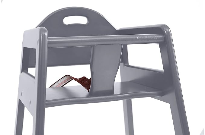 Wooden High Chair for Baby & Toddler – Restaurant-Style Stackable HighChair - Image 4
