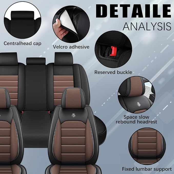 Leather Seat Cover for Ford Edge 2010-2026, Waterproof Soft Seat Covers - Image 4